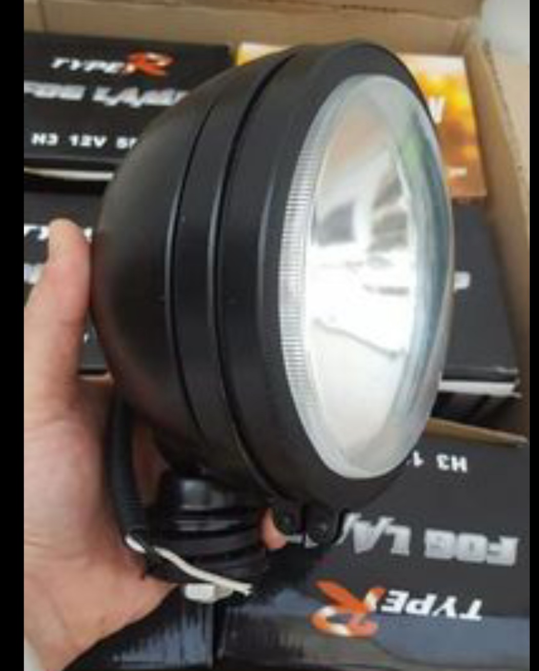 Faro auxiliar halogeno 6 pulgada Negro Mate